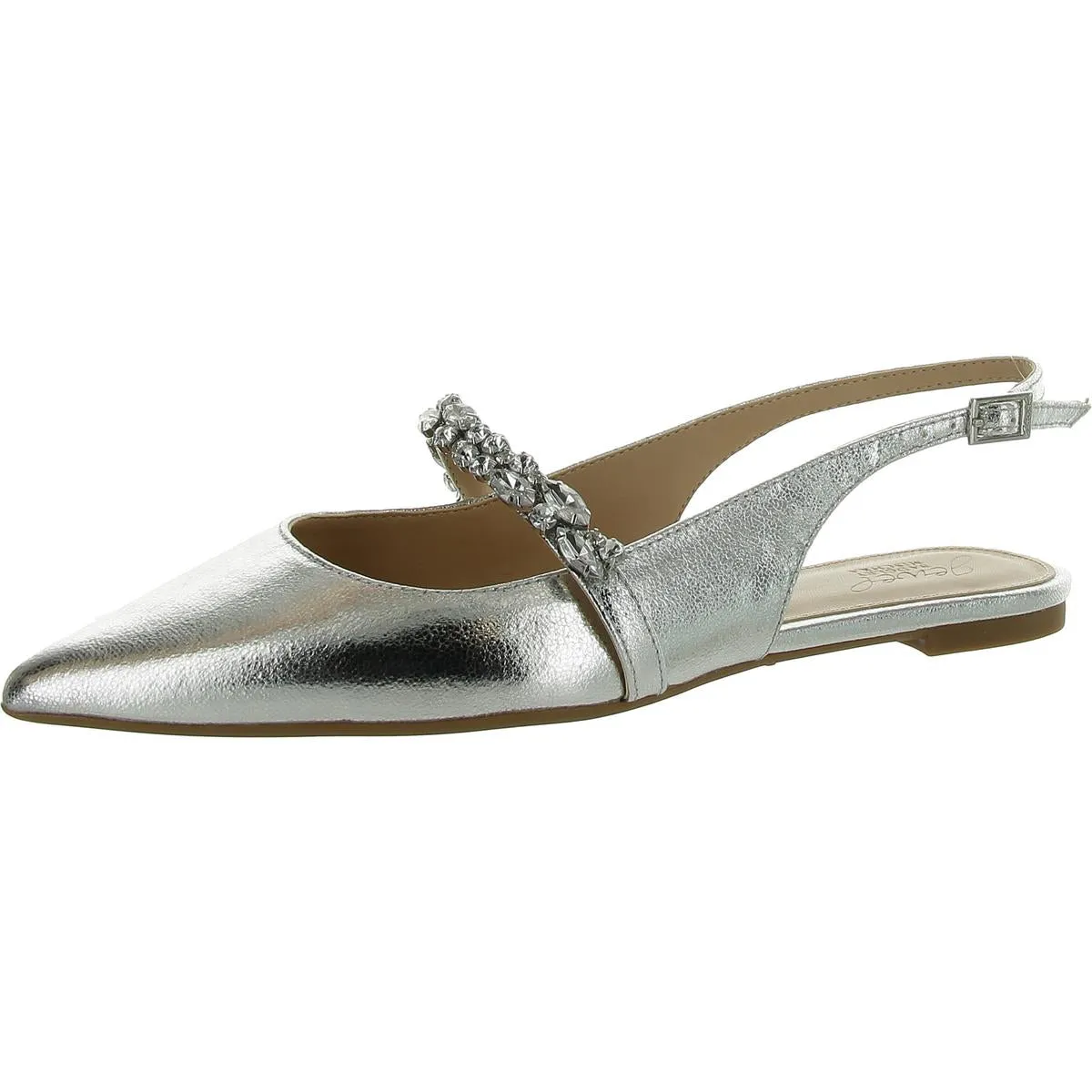 Reformation Bambi Womens Faux Leather Pointed Toe Slingbacks