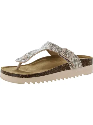 Reformation Barnett Womens Casual Footbed Thong Sandals