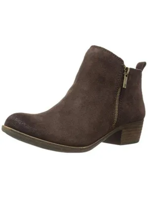 Reformation Basel Womens Textured Ankle Boots