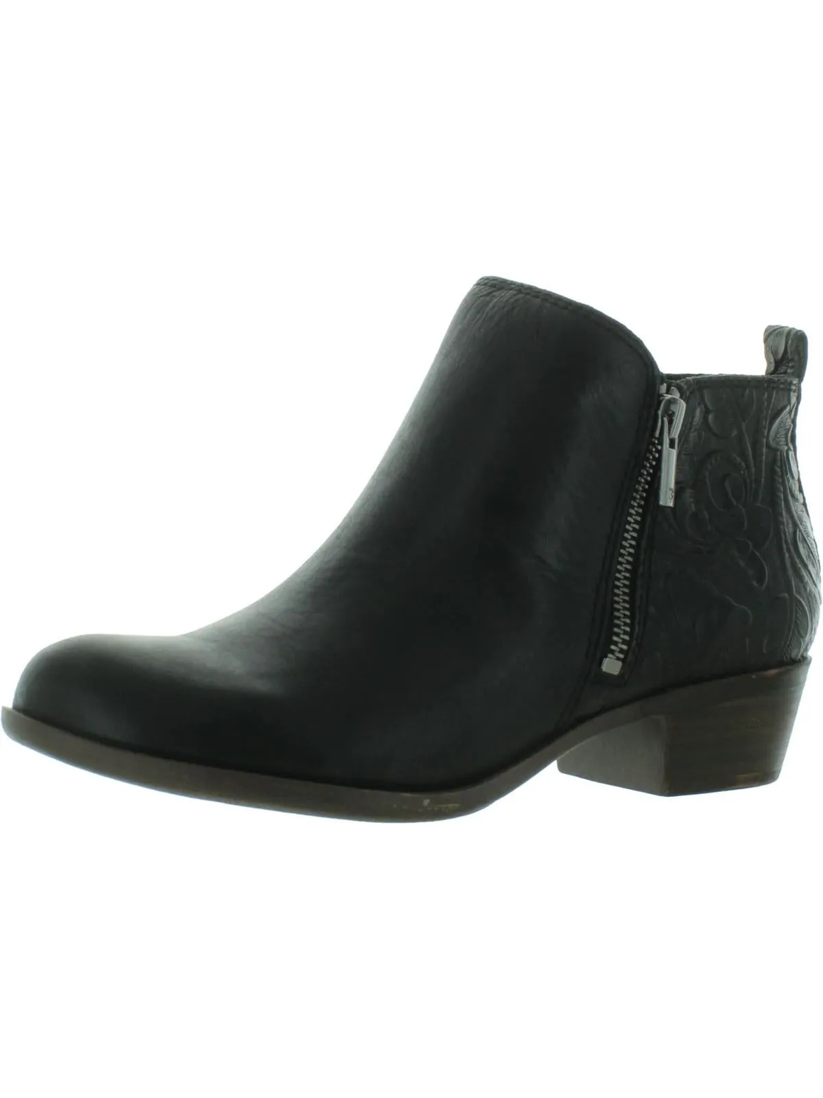 Reformation Basel Womens Textured Ankle Boots