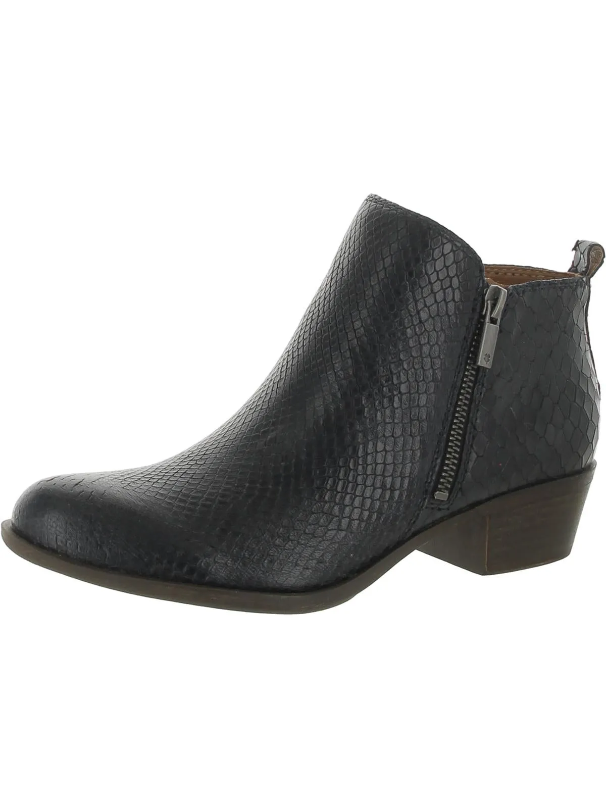 Reformation Basel Womens Textured Ankle Boots