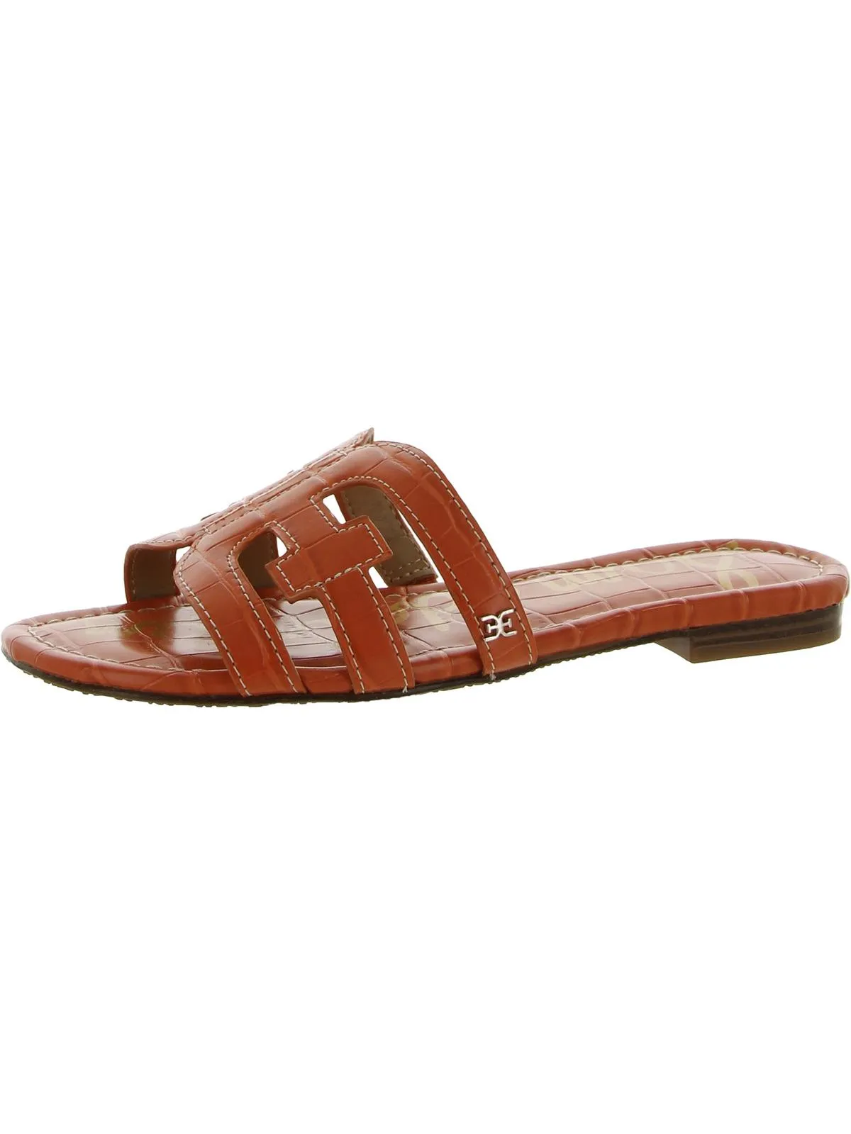 Reformation Bay Womens Cut-Out Slip On Slide Sandals
