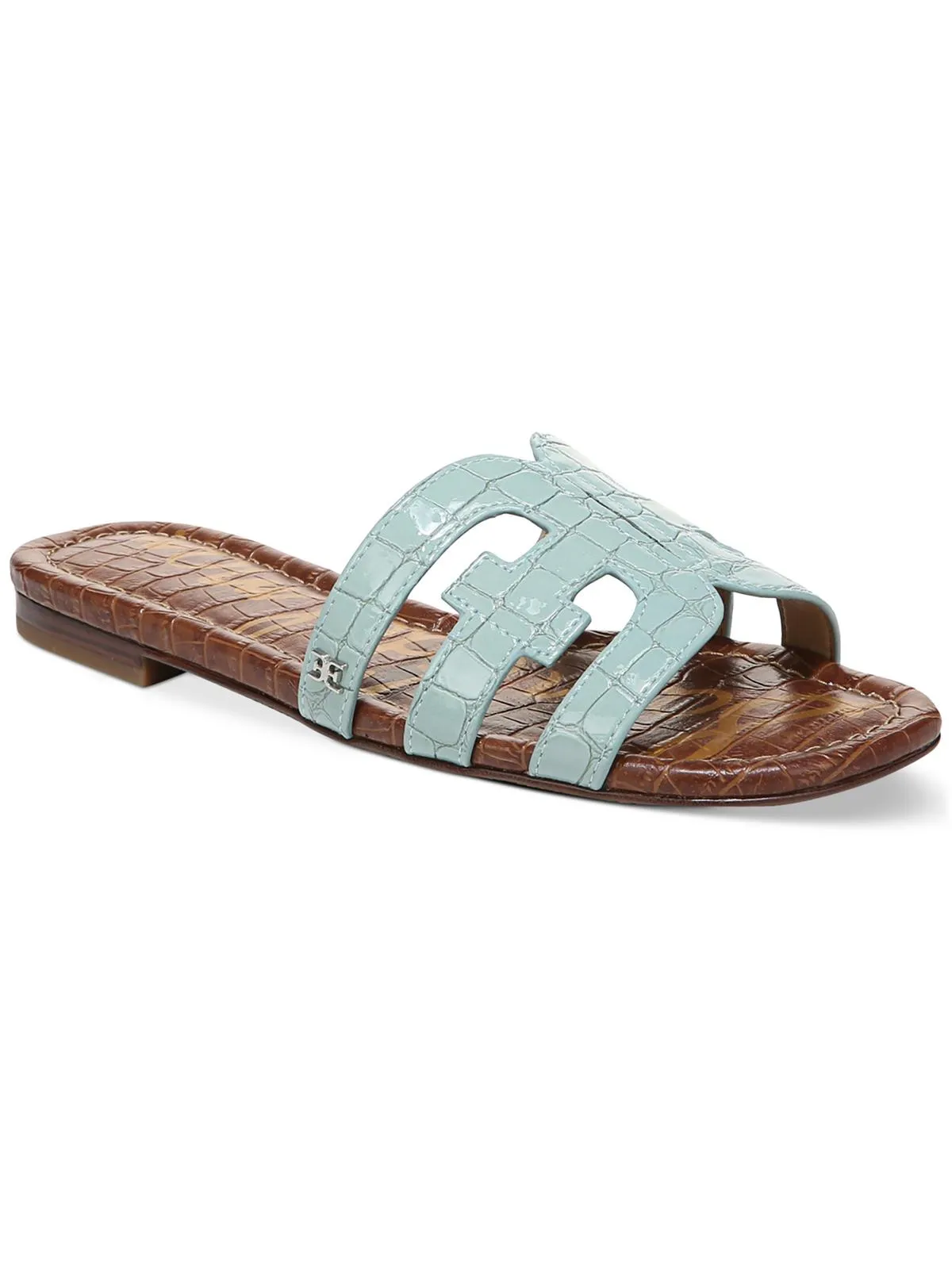 Reformation Bay Womens Cut-Out Slip On Slide Sandals