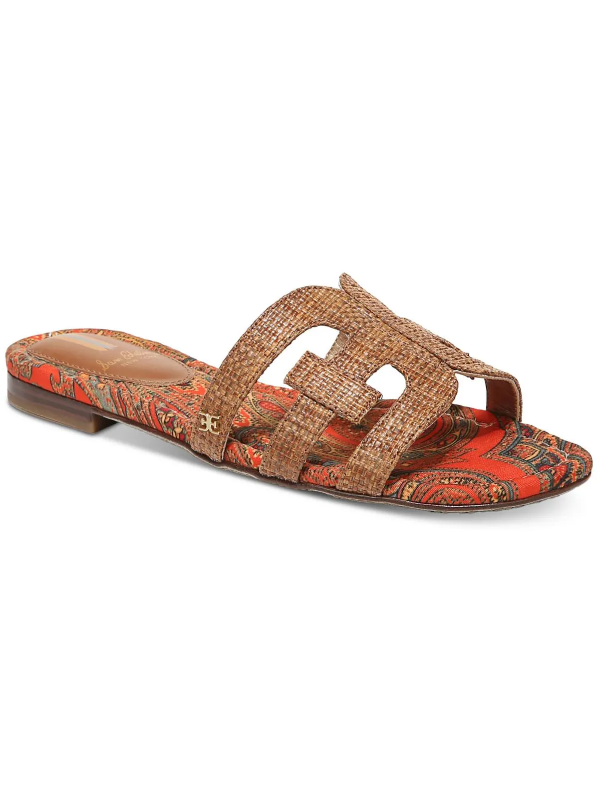Reformation Bay Womens Cut-Out Slip On Slide Sandals