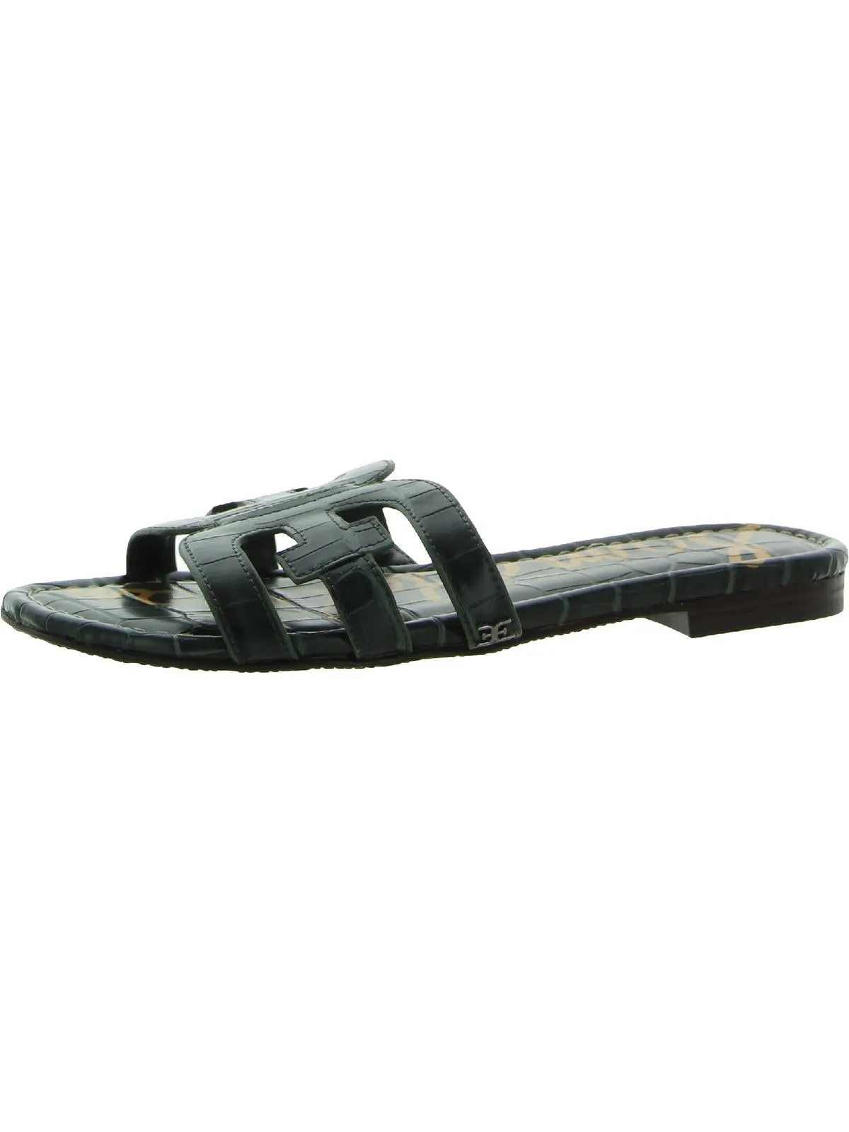 Reformation Bay Womens Cut-Out Slip On Slide Sandals