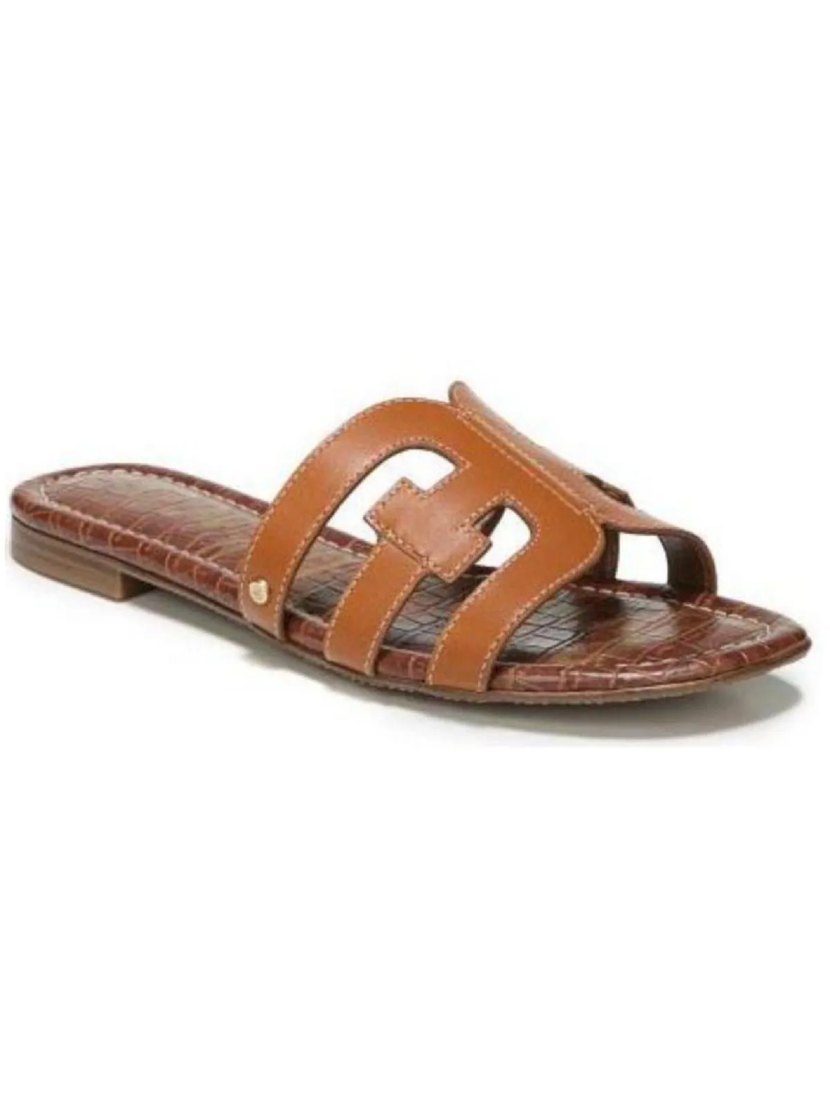 Reformation Bay Womens Cut-Out Slip On Slide Sandals