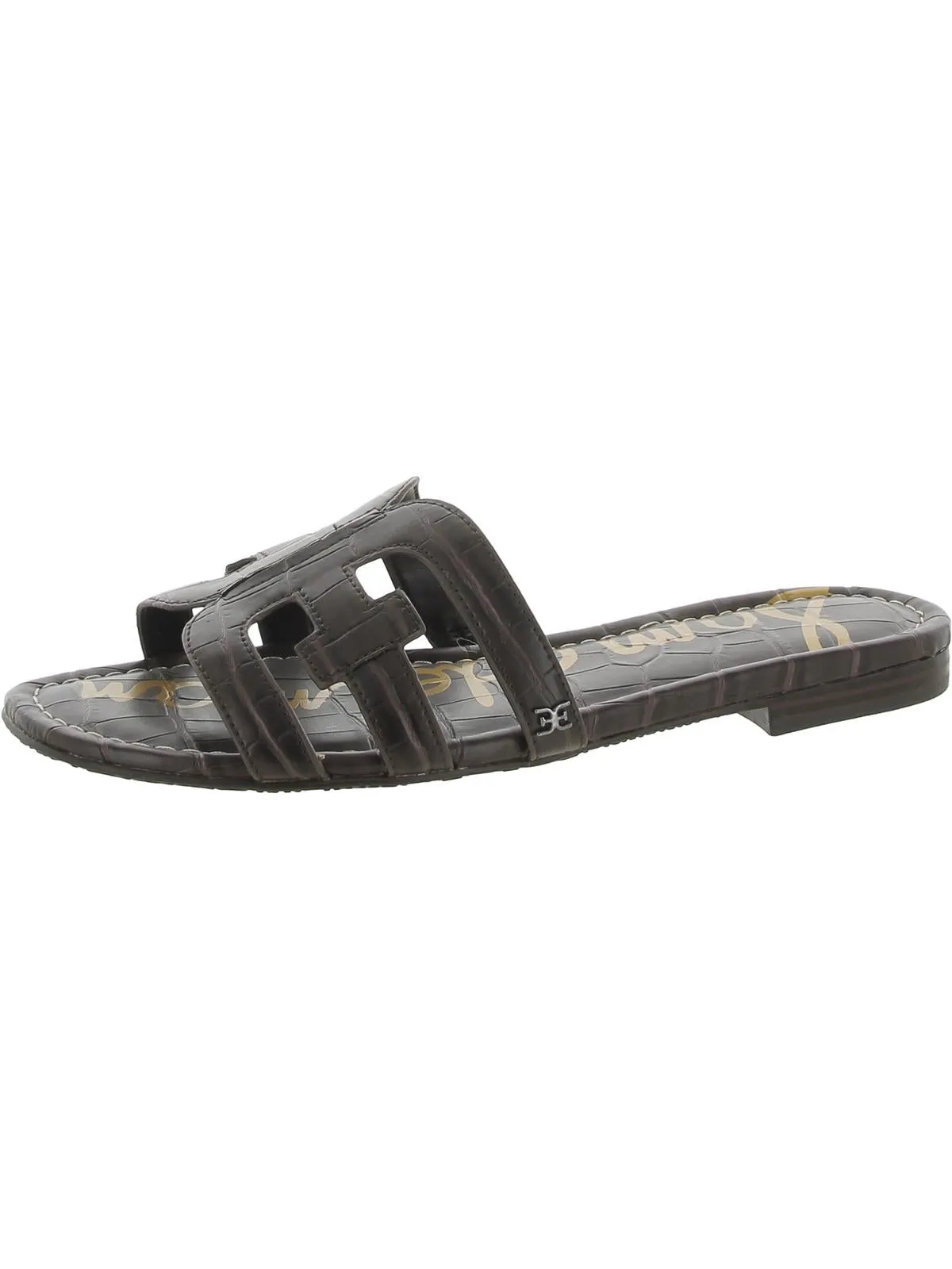 Reformation Bay Womens Cut-Out Slip On Slide Sandals
