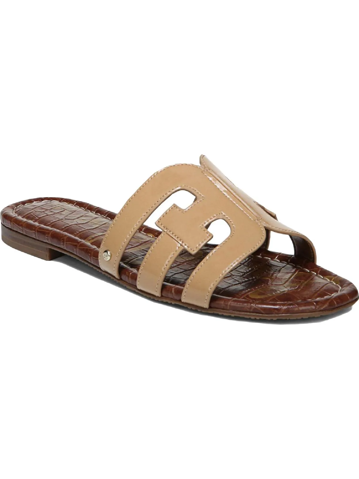Reformation Bay Womens Cut-Out Slip On Slide Sandals