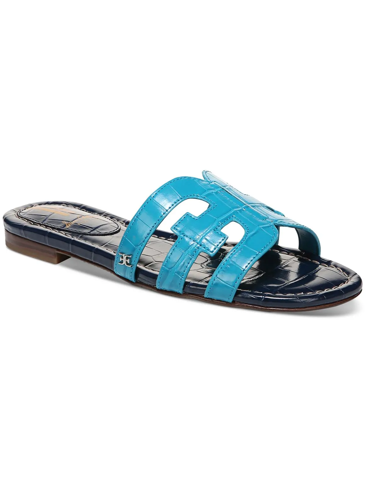 Reformation Bay Womens Cut-Out Slip On Slide Sandals
