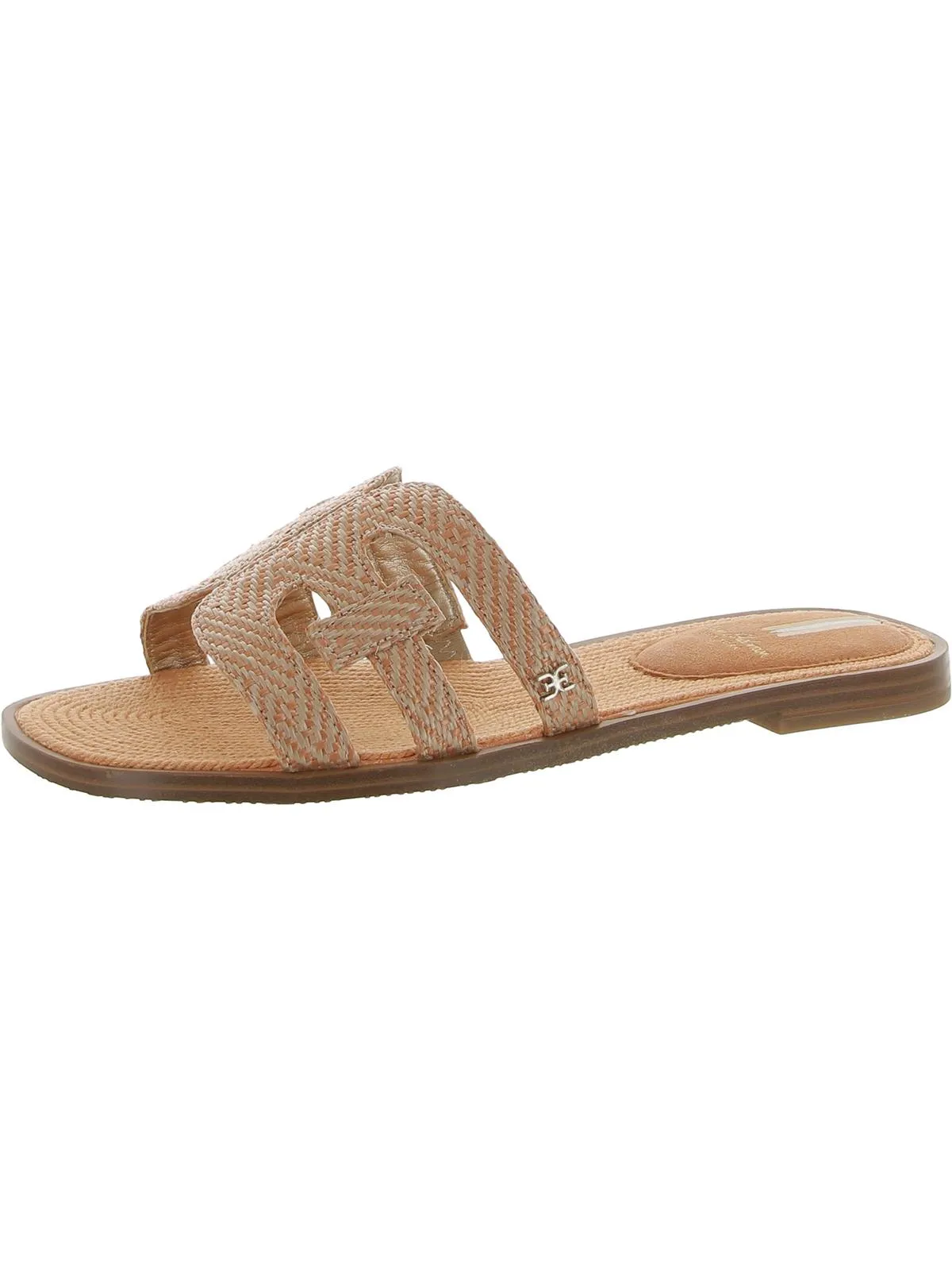 Reformation Bay Womens Cut-Out Slip On Slide Sandals