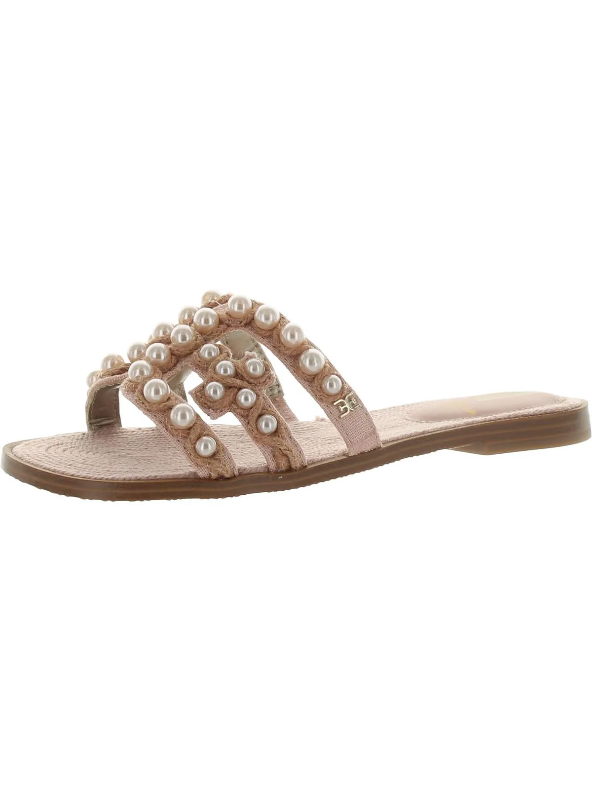 Reformation Bay Womens Cut-Out Slip On Slide Sandals