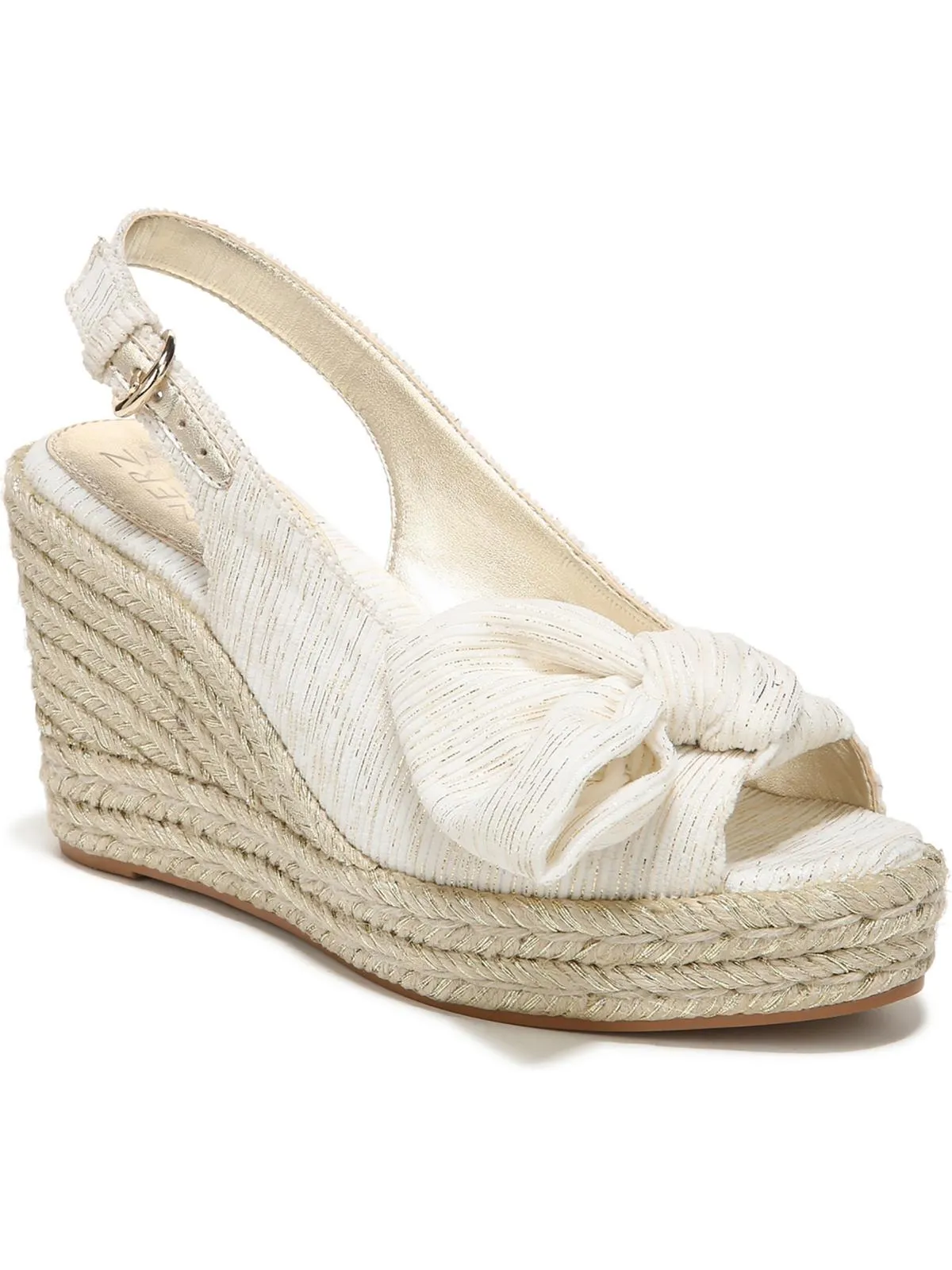 Reformation Bettina Womens Peep-Toe Slingback Wedge Sandals