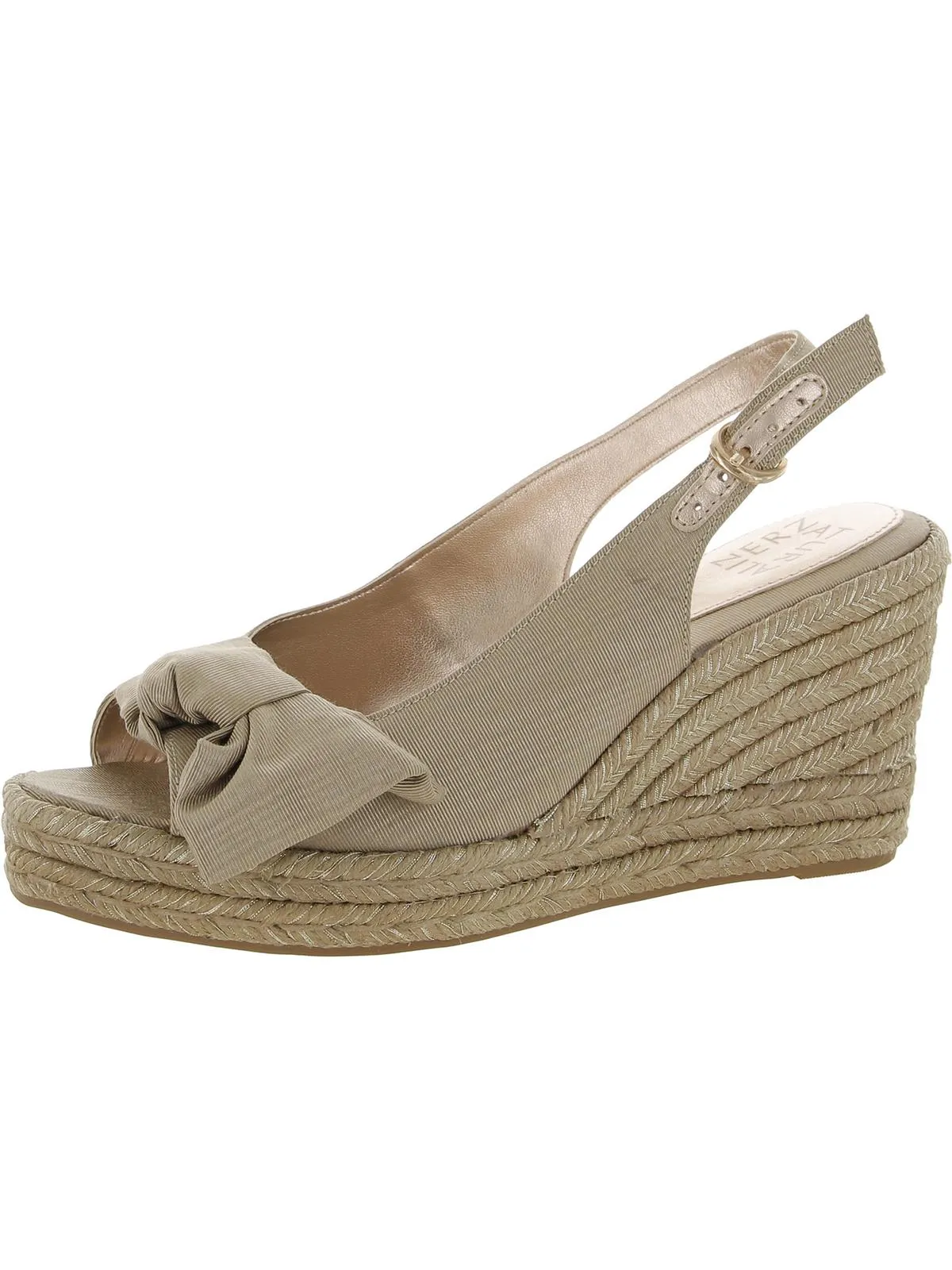 Reformation Bettina Womens Peep-Toe Slingback Wedge Sandals