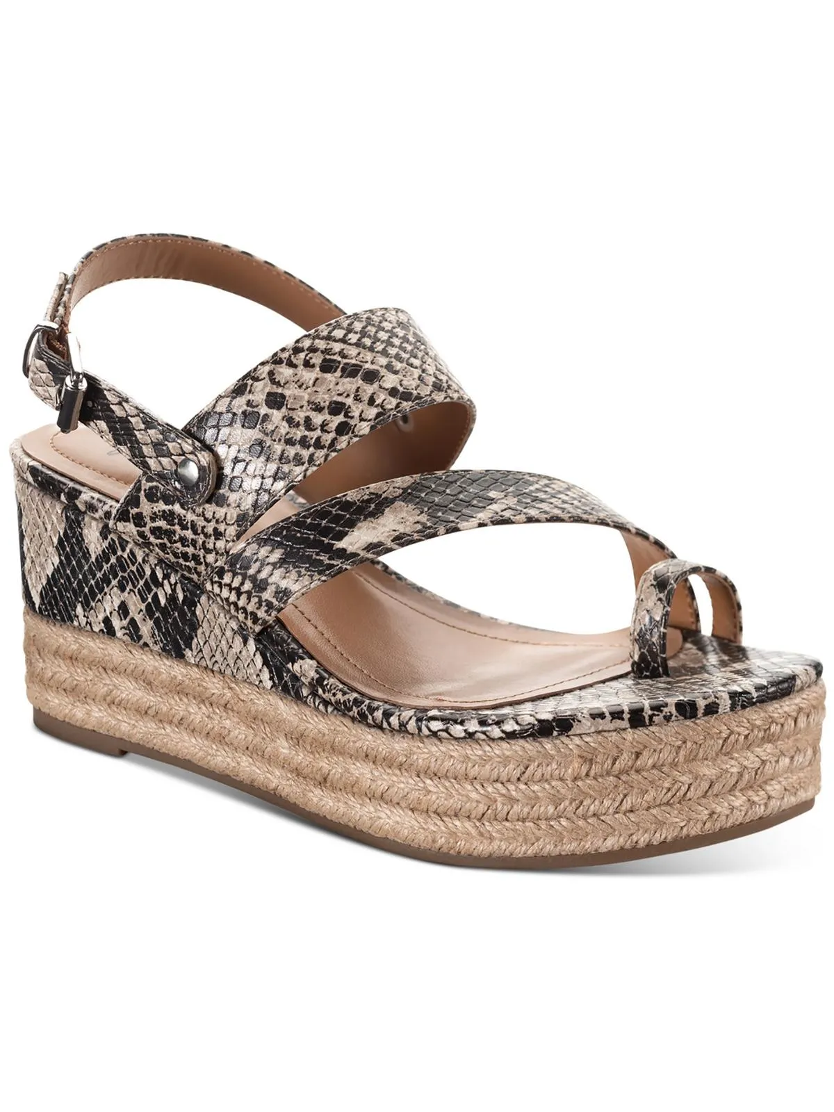 Reformation Bettyy Womens Animal Print Espadrille Wedge Sandals