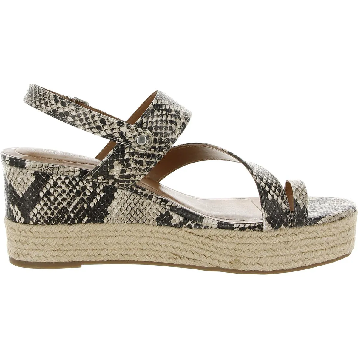 Reformation Bettyy Womens Animal Print Espadrille Wedge Sandals