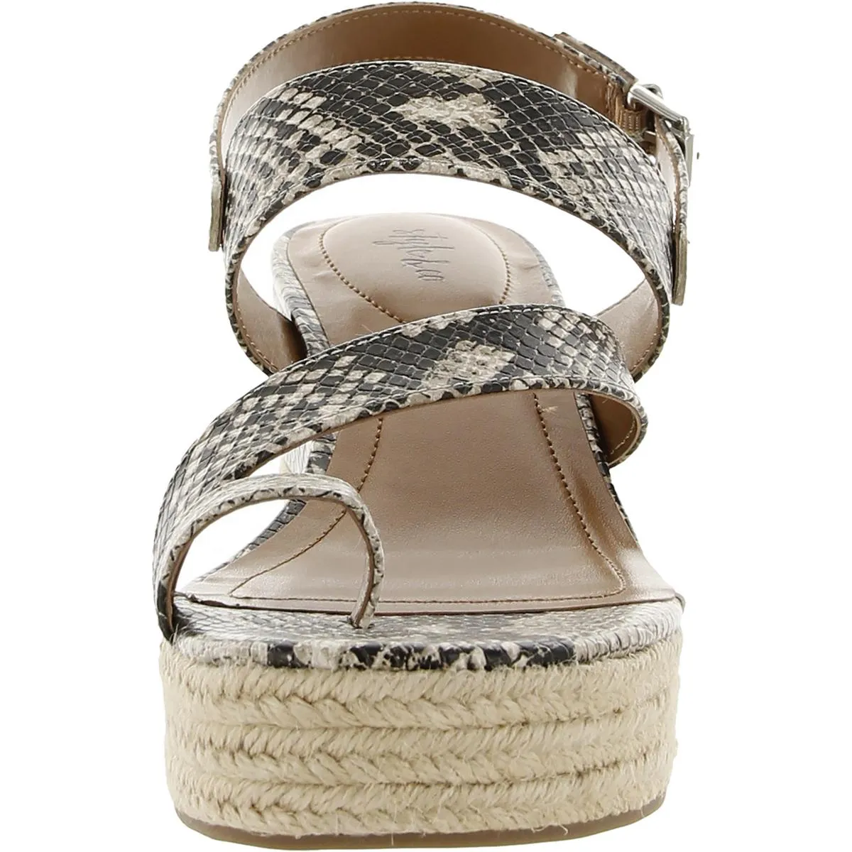 Reformation Bettyy Womens Animal Print Espadrille Wedge Sandals