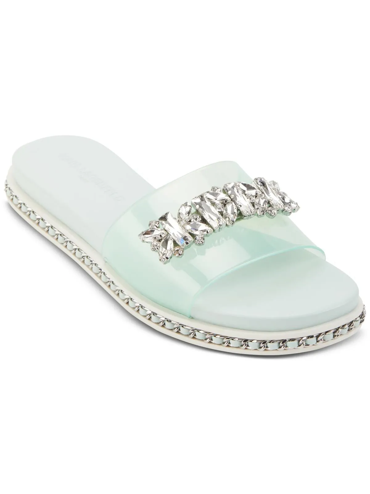 Reformation Bijou Womens Flats Embellished Flip-Flops