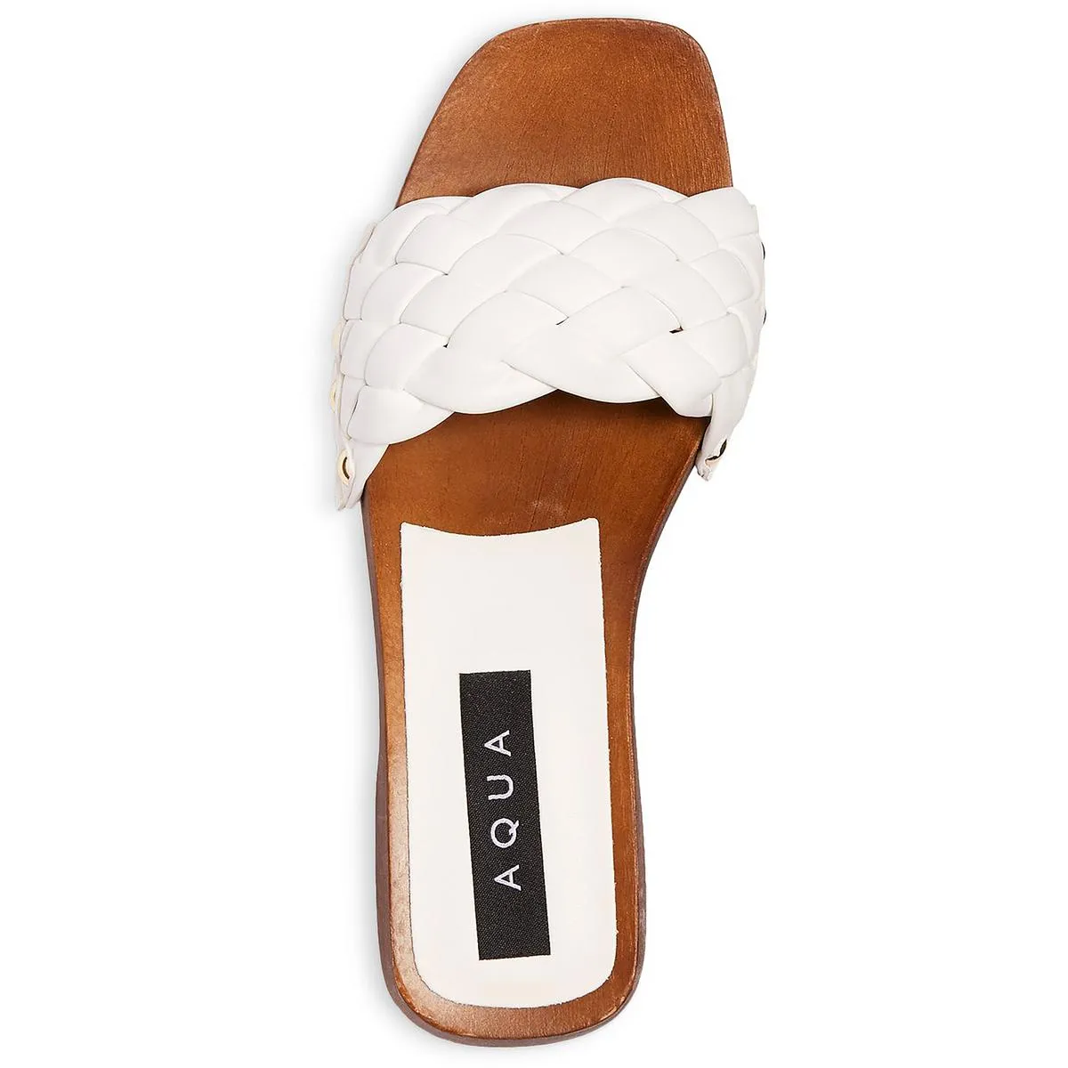 Reformation Boho Womens Woven Faux Leather Platform Sandals