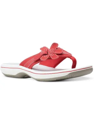 Reformation Brinley Flora H Womens Slides Slip On Thong Sandals
