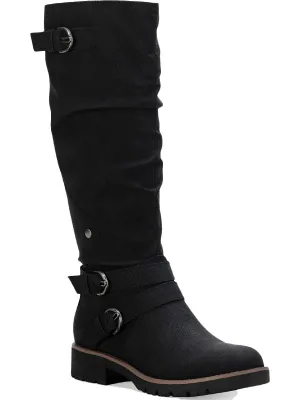 Reformation Brinley Womens Faux Leather Tall Knee-High Boots