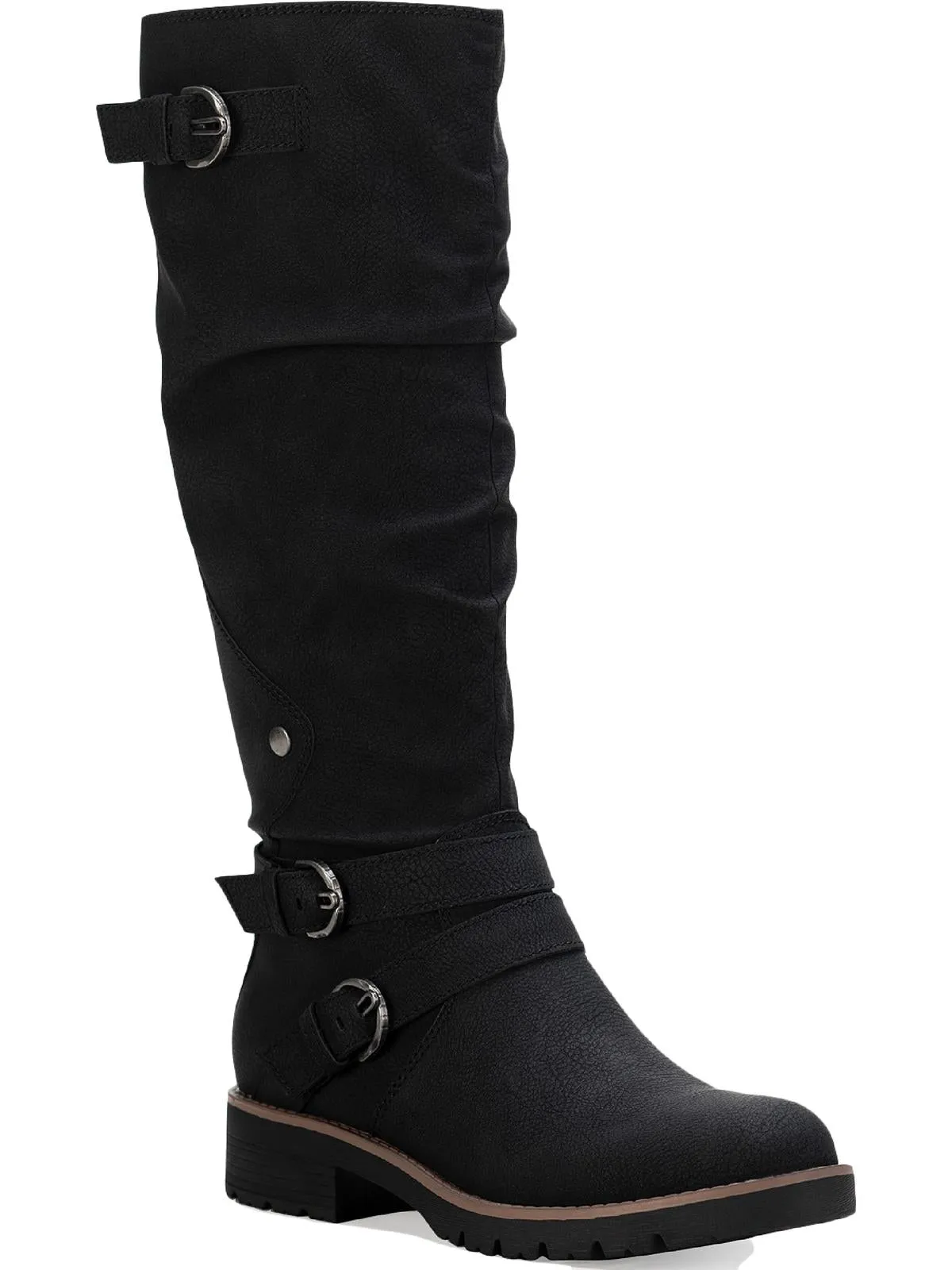 Reformation Brinley Womens Faux Leather Tall Knee-High Boots