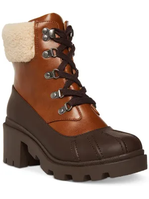 Reformation Bubbles Womens Side Zip Platform Ankle Boots