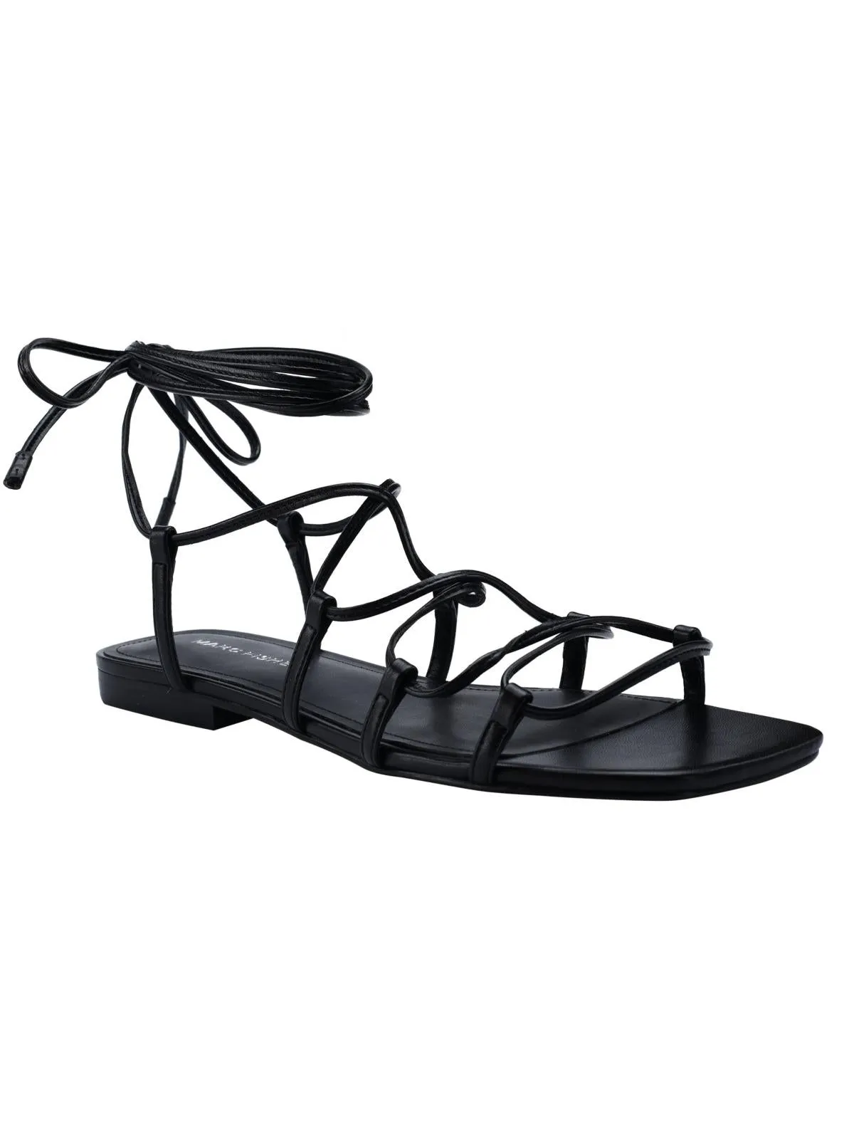 Reformation Calivia Womens Faux Leather Ankle Strap Gladiator Sandals