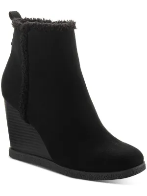 Reformation Camillia Womens Zip up Platform Wedge Boots