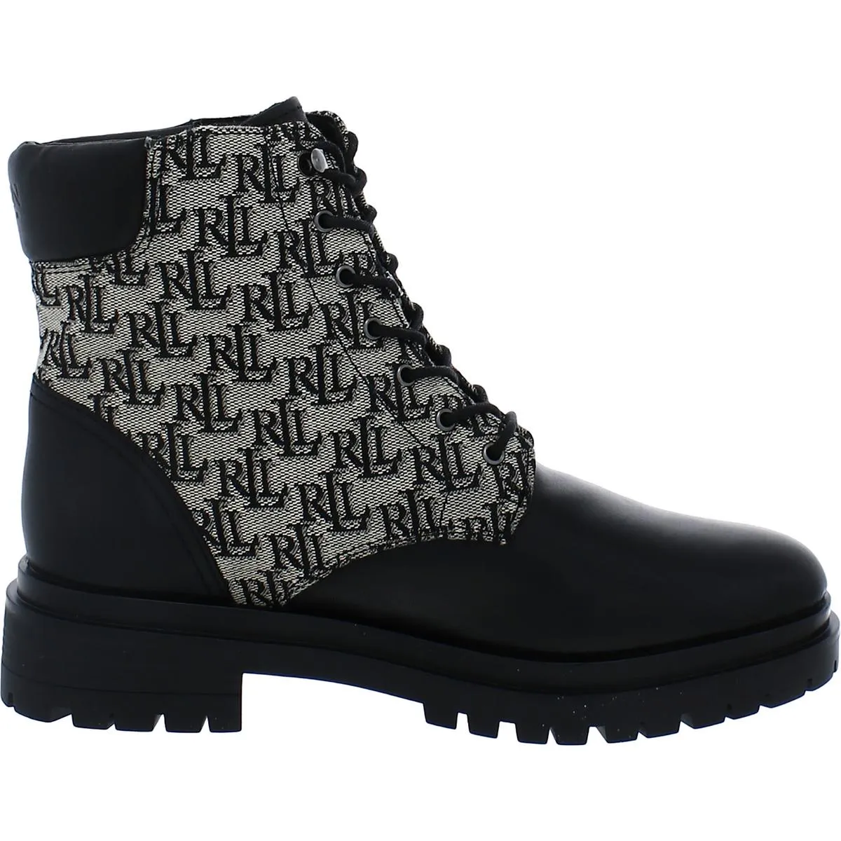 Reformation Carlee Womens Suede Shearling Combat & Lace-up Boots