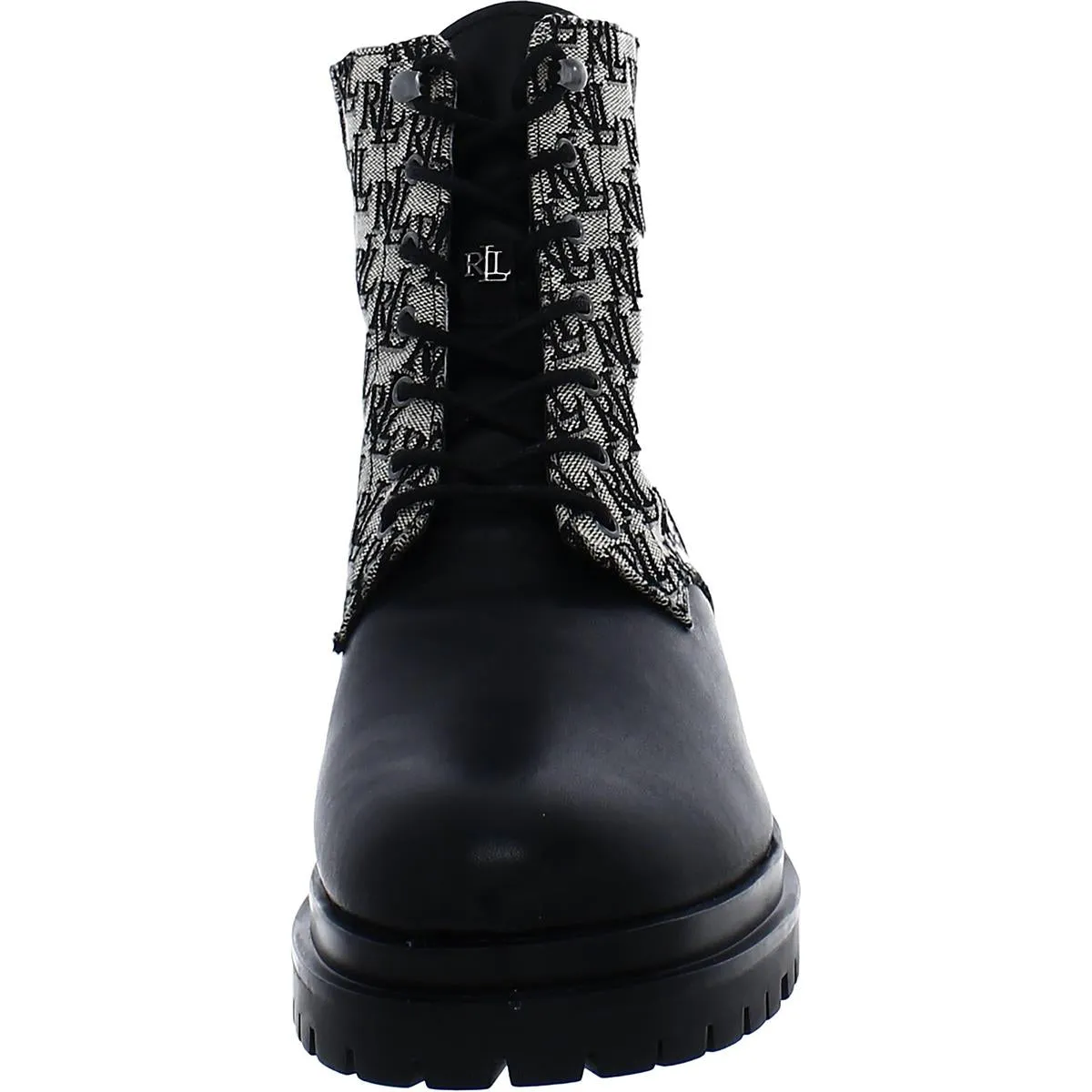 Reformation Carlee Womens Suede Shearling Combat & Lace-up Boots