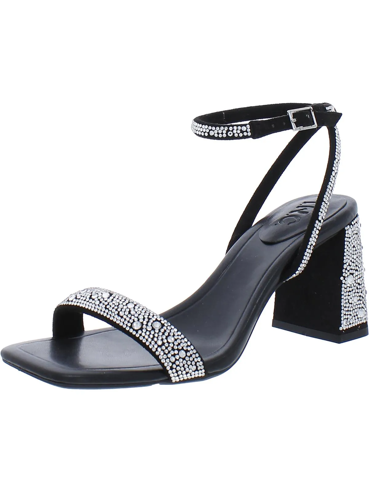 Reformation Caymi Womens Faux Leather Ankle Strap Heels