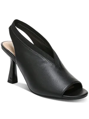 Reformation Ceal Womens Faux Leather Dressy Slingback Sandals
