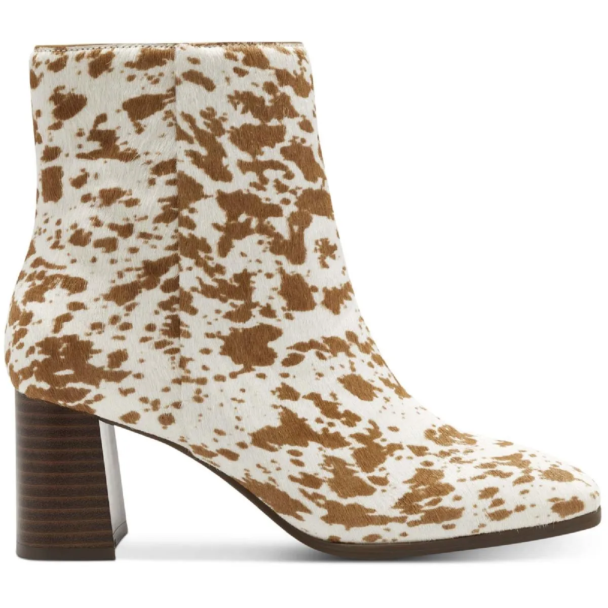 Reformation Dasha4 Womens Calf Hair Square Toe Ankle Boots