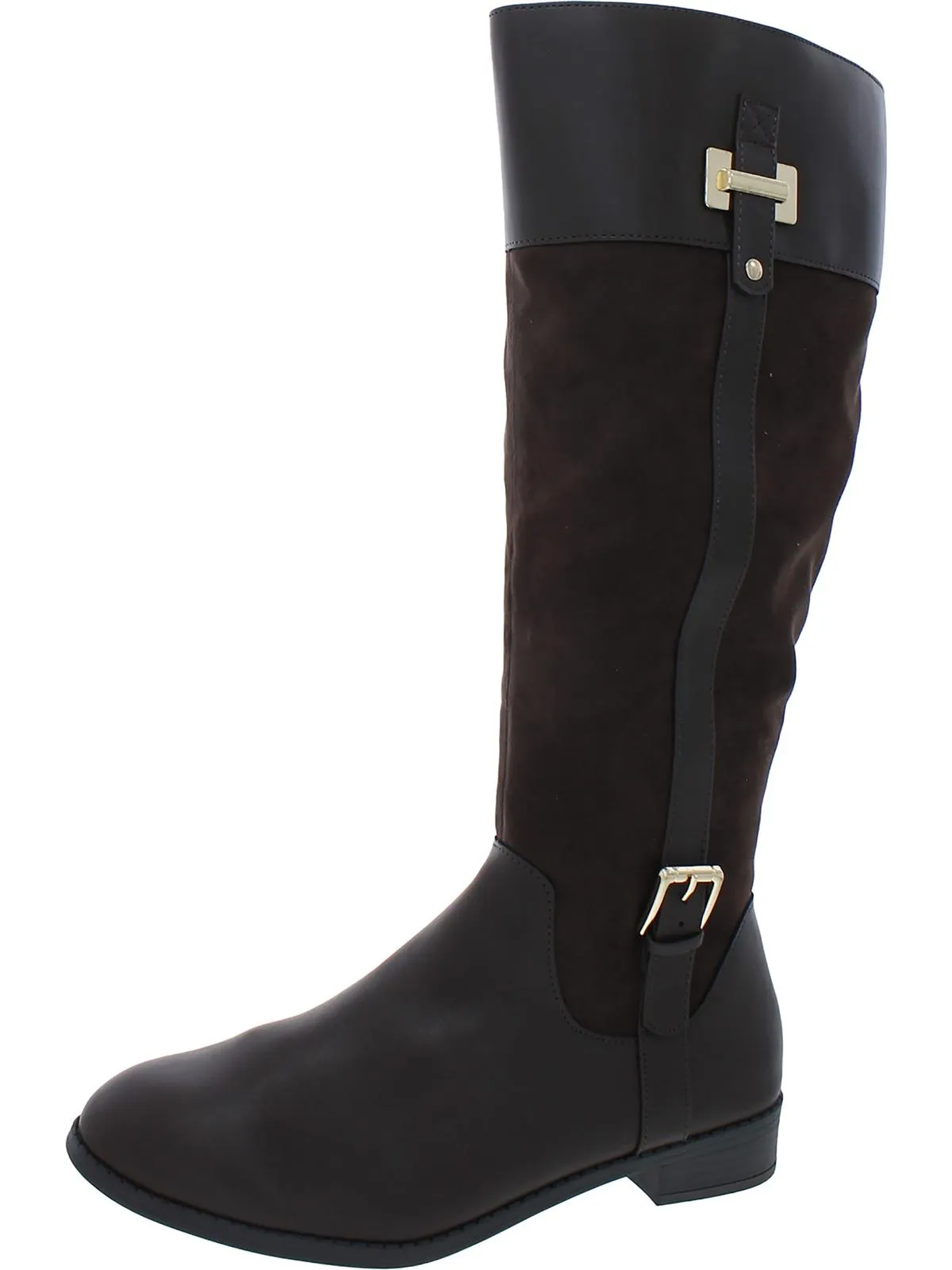 Reformation Deliee 2 Womens Faux Leather Riding Boots
