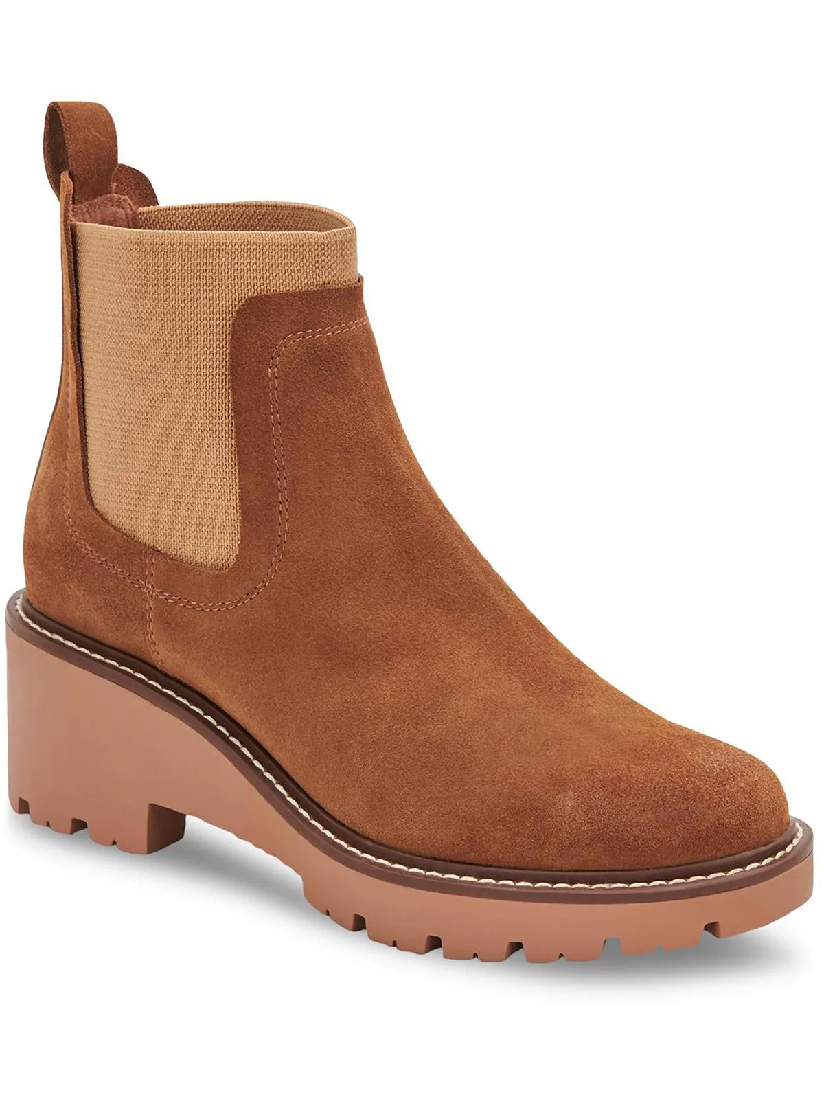 Reformation Demi  Womens Leather Lug Sole Chelsea Boots