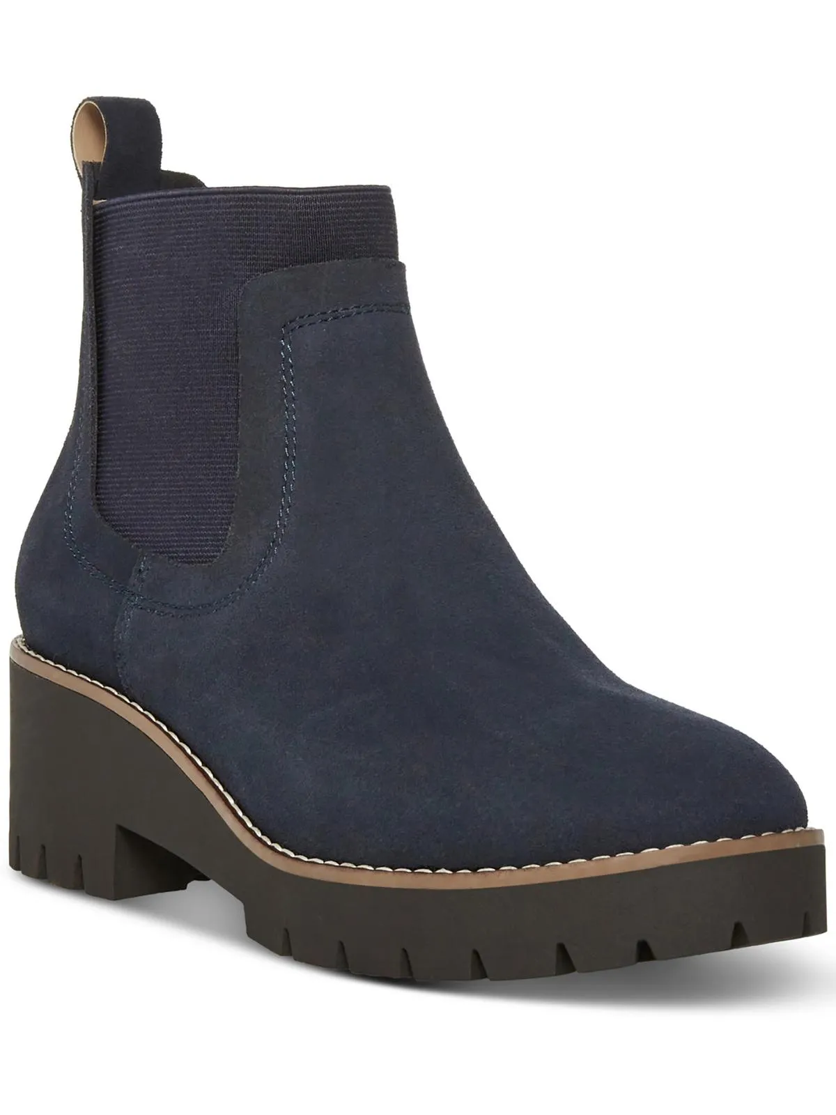 Reformation Demi  Womens Leather Lug Sole Chelsea Boots