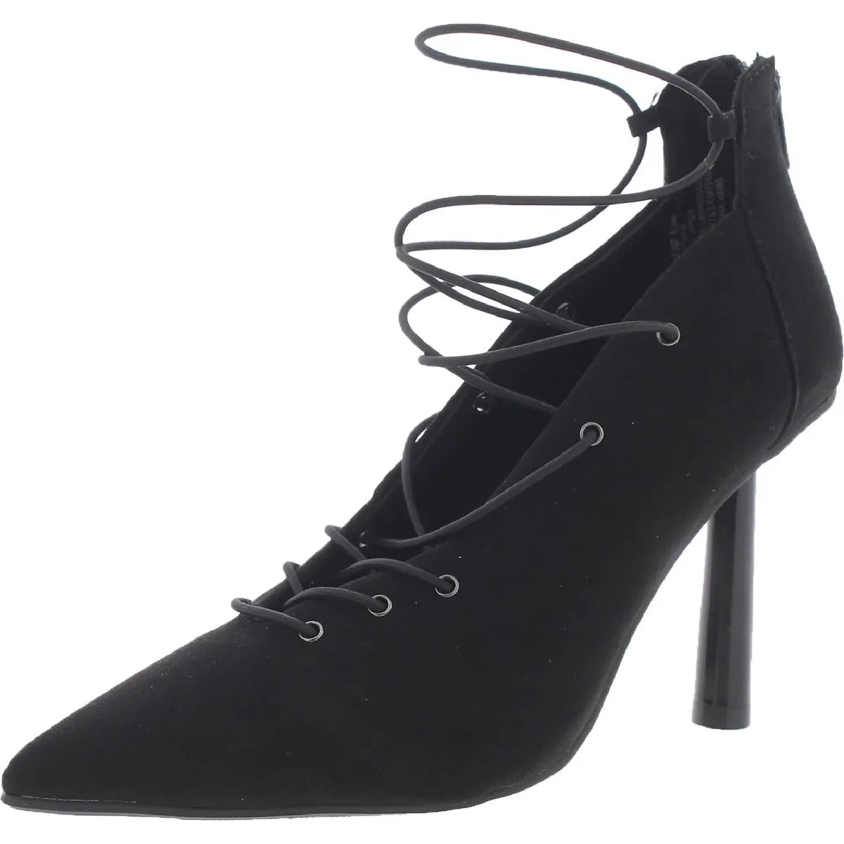 Reformation Dezmun Womens Lace-Up Zip-Up Lace-Up Heels