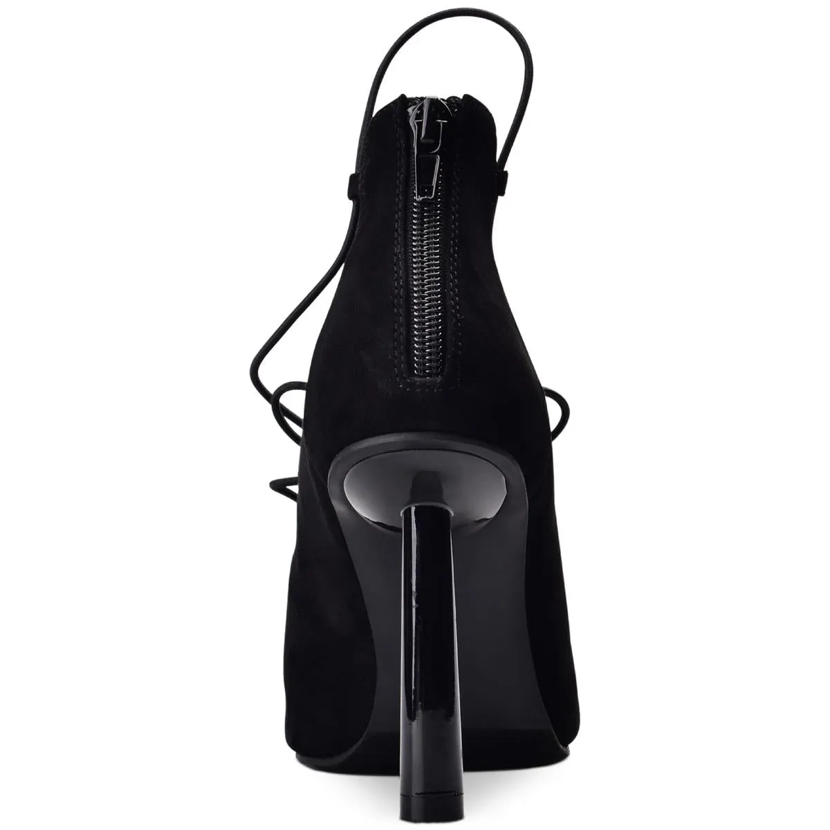 Reformation Dezmun Womens Lace-Up Zip-Up Lace-Up Heels