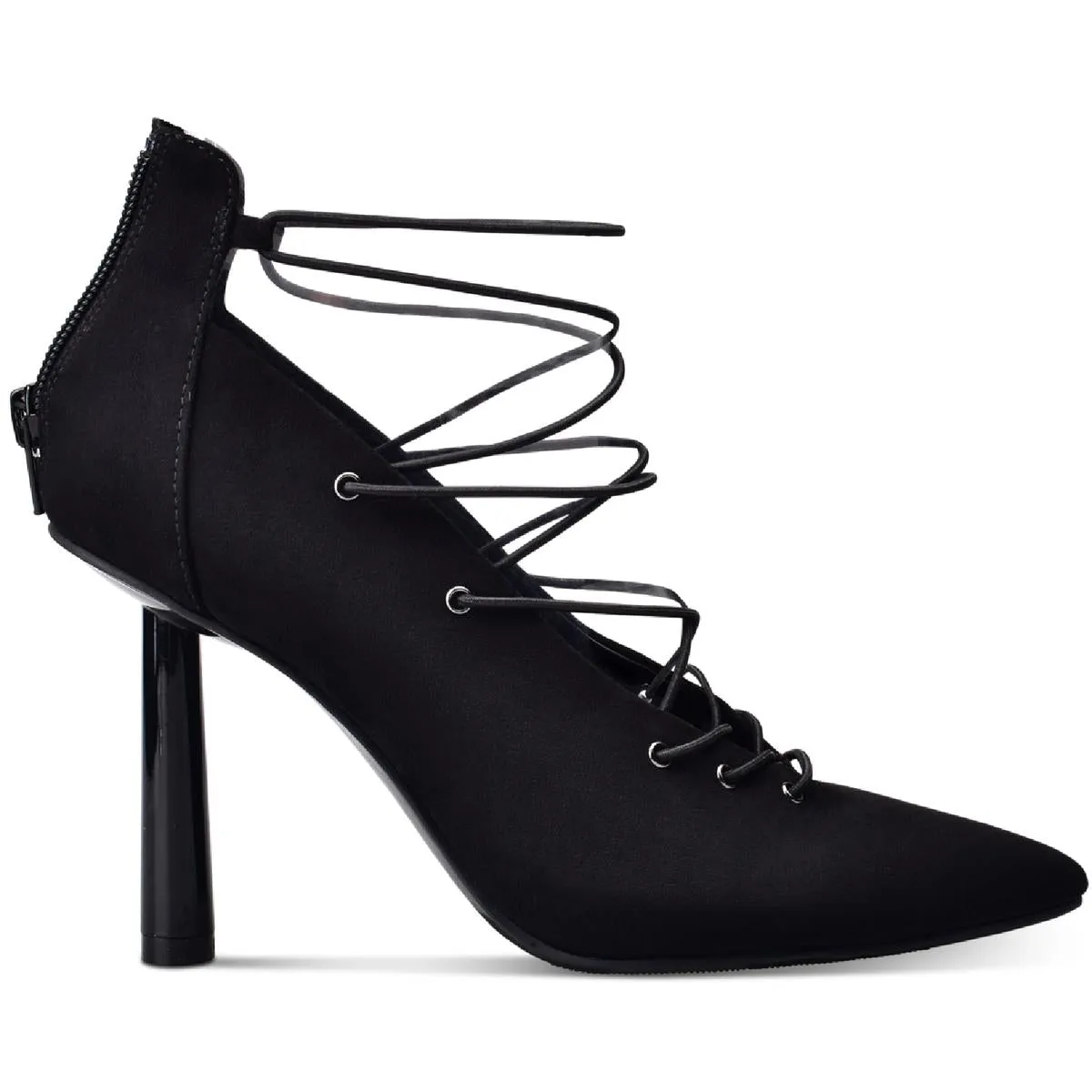 Reformation Dezmun Womens Lace-Up Zip-Up Lace-Up Heels