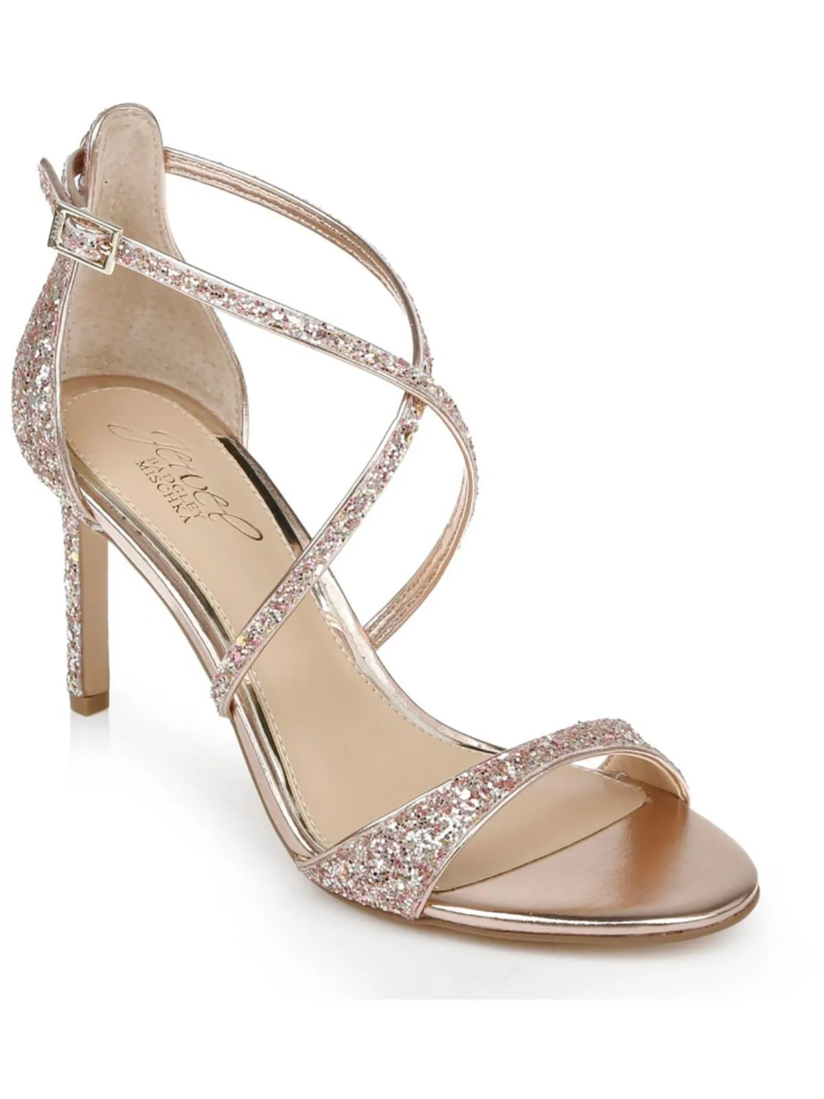 Reformation DIMITRA Womens Glitter Ankle Strap Pumps