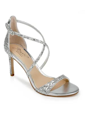 Reformation DIMITRA Womens Glitter Ankle Strap Pumps