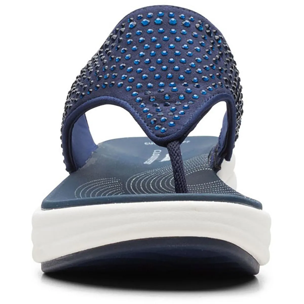 Reformation Drift Jaunt Womens Rhinestone Toe Post Thong Sandals