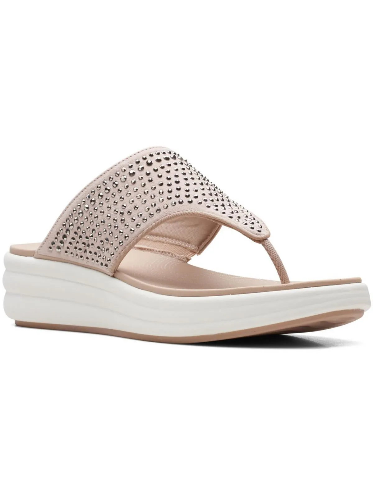 Reformation Drift Jaunt Womens Rhinestone Toe Post Thong Sandals
