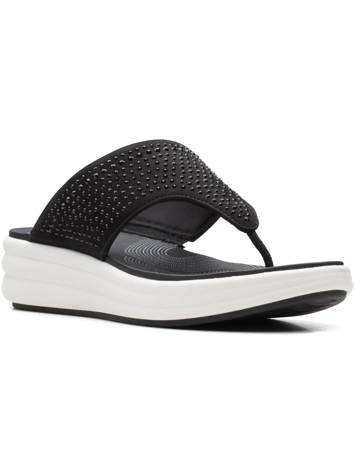 Reformation Drift Jaunt Womens Rhinestone Toe Post Thong Sandals