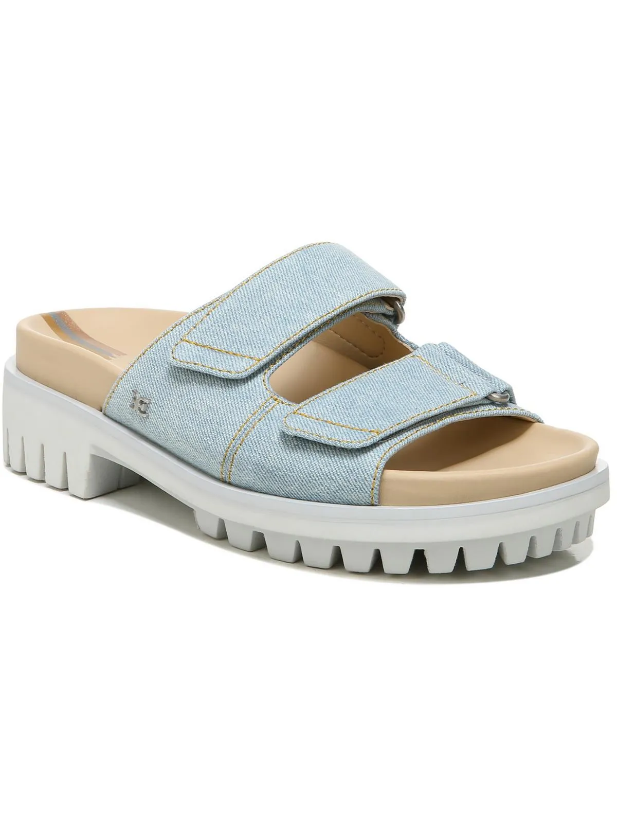 Reformation Eliana Womens Slip On Strappy Slide Sandals