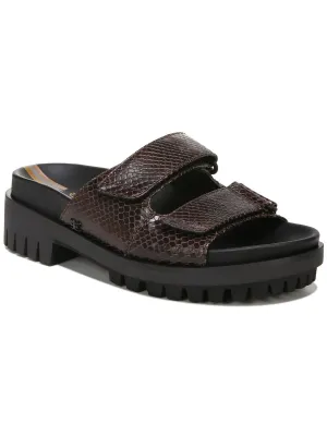 Reformation Eliana Womens Slip On Strappy Slide Sandals