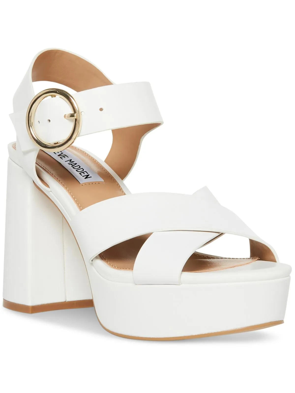 Reformation Elkin Womens Leather Slingback Platform Sandals