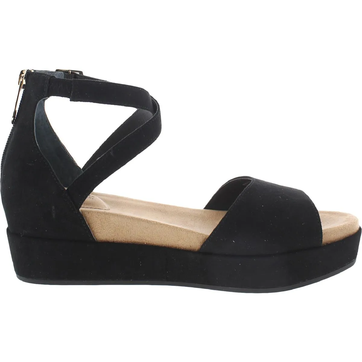 Reformation Ellenaa Womens Memory Foam Ankle Strap Wedge Sandals