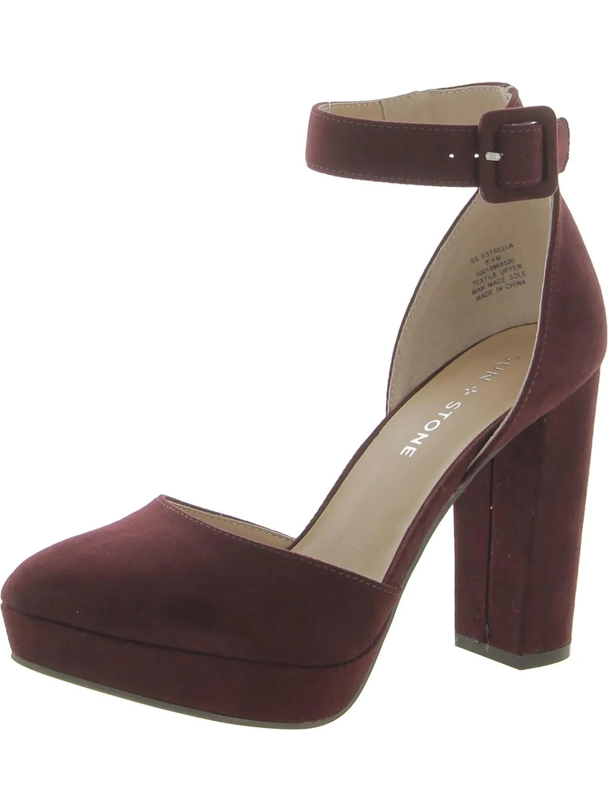 Reformation Estrella Womens Comfort Insole Ankle Strap Pumps
