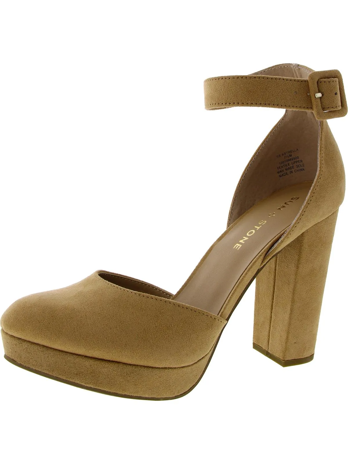 Reformation Estrella Womens Comfort Insole Ankle Strap Pumps
